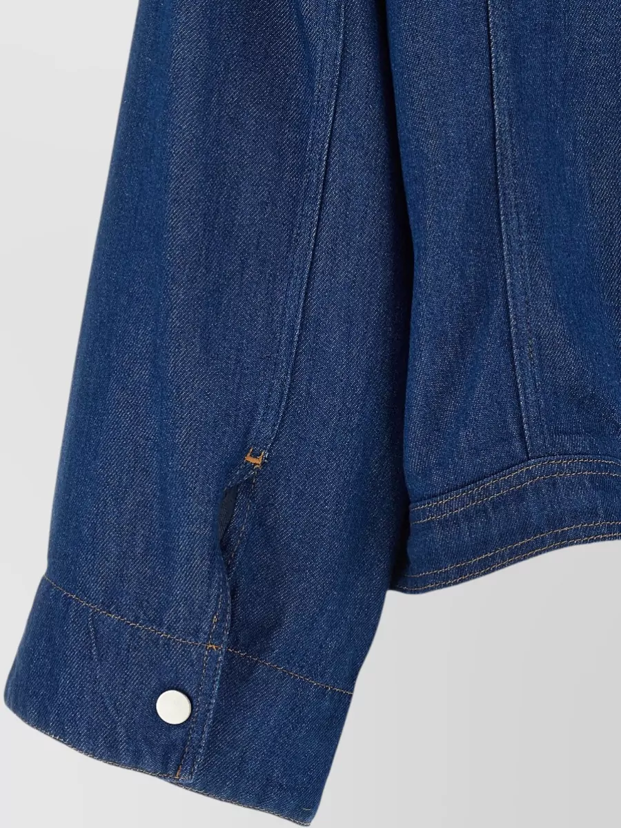 Nude Denim Cropped Jacket