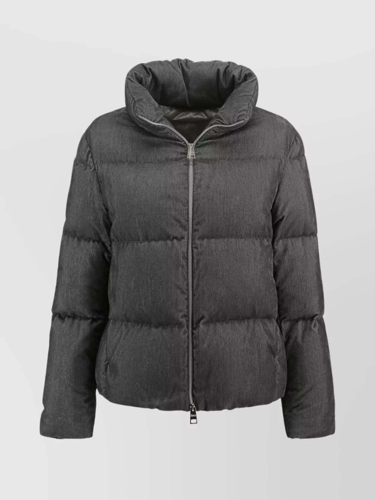Herno High Collar Padded Jacket Lurex Highlights