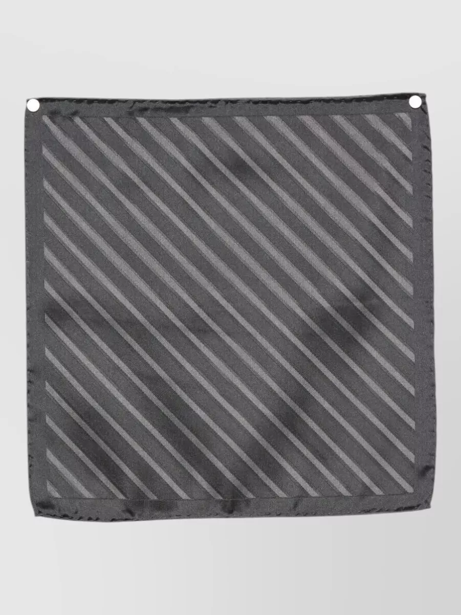Brunello Cucinelli silk striped pocket square
