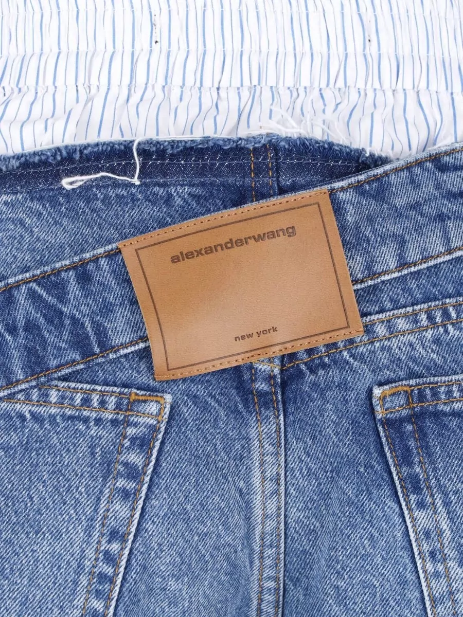 Alexander Wang Denim Mid-Rise Short Shorts