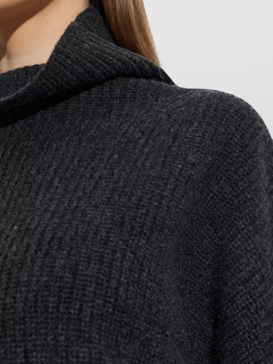 Isabel Marant Wool Cashmere Ribbed Relaxed Fit Turtleneck Sweater
