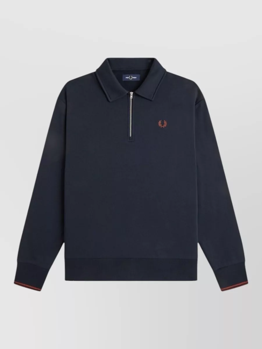 Fred Perry cotton zip hoodie
