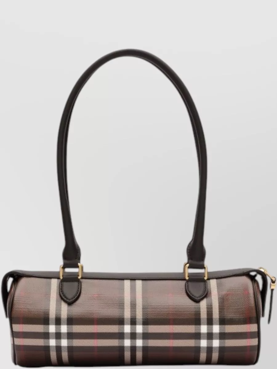 Burberry Check Mini Coated Canvas Mini Bag