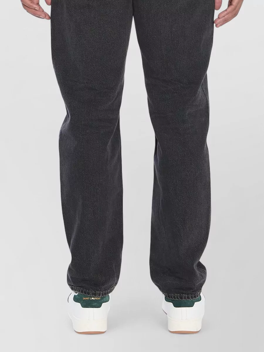 Saint Laurent Mick Straight Leg Denim Five Pocket Trousers