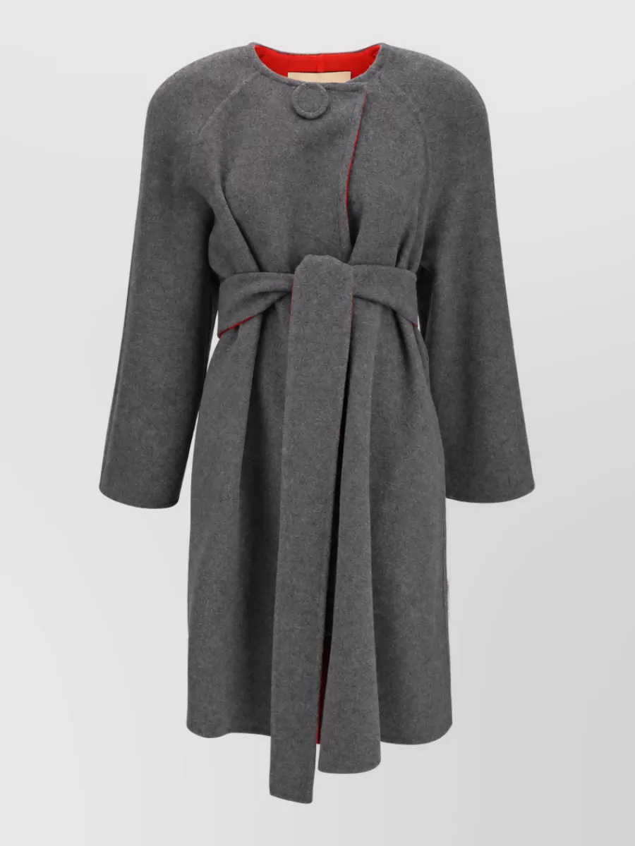 Valentino Wool cashmere belted coat