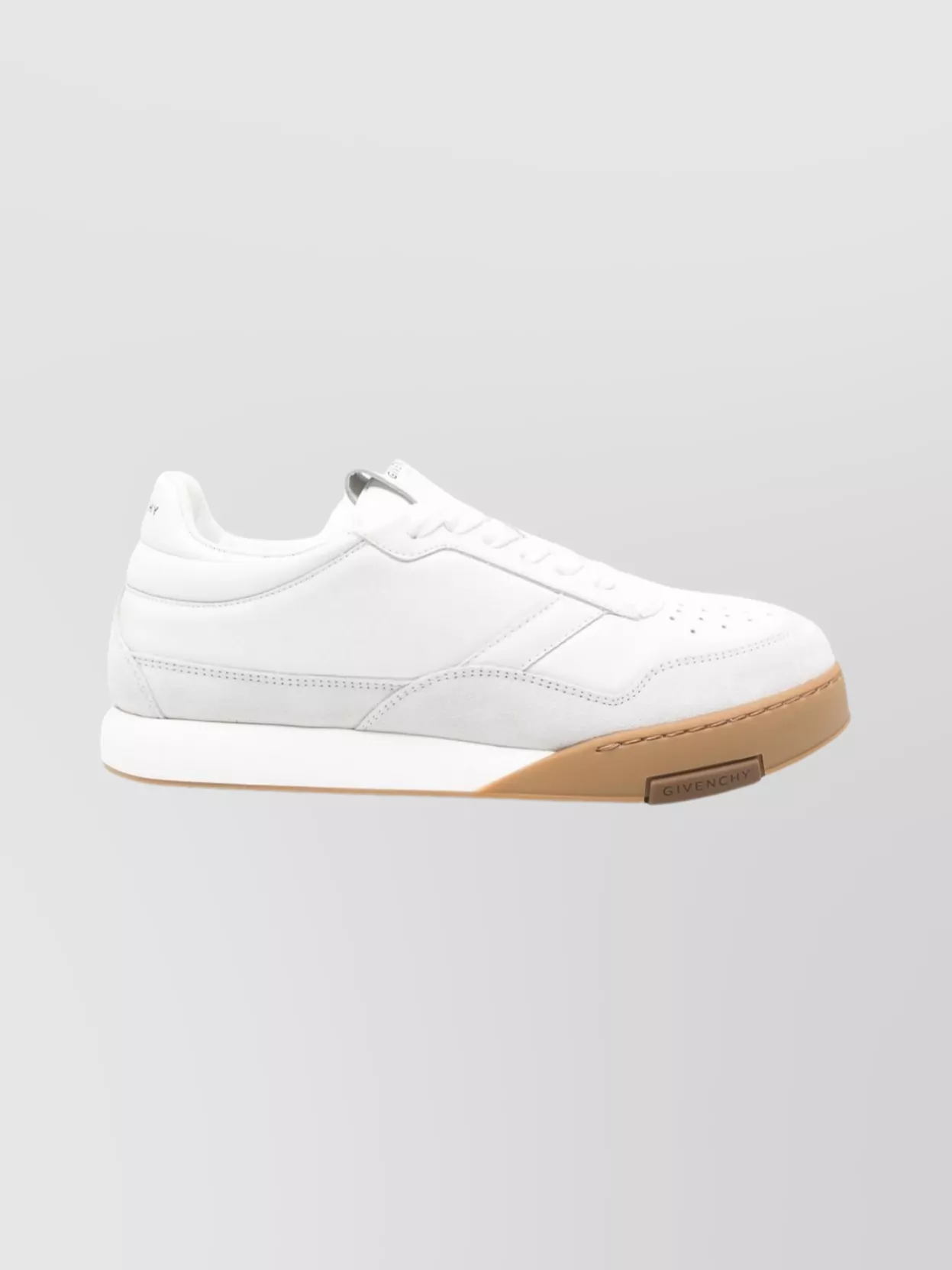 Givenchy Round Toe Low Sneakers With Flat Sole In White