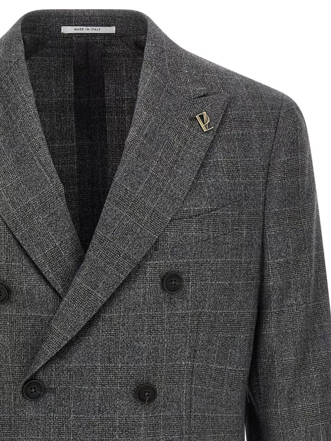 Pal Zileri Check Pattern Notch Lapel Blazer