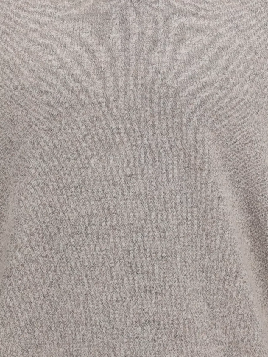Brunello Cucinelli Cashmere Striped Knit Long-Sleeve Polo Shirt