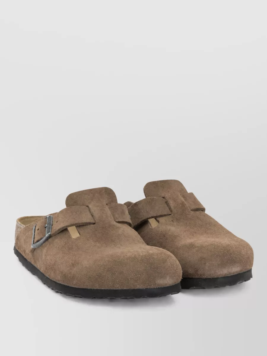 Birkenstock suede leather clogs