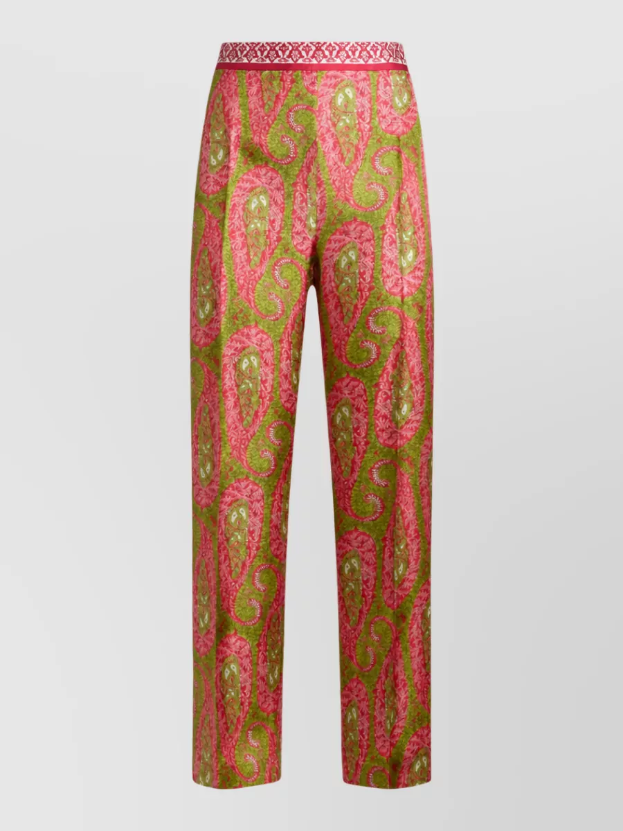 Etro Paisley Foliage Bootcut Lounge Pants