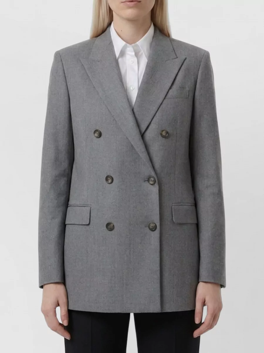 Tagliatore silk double-breasted suit jacket