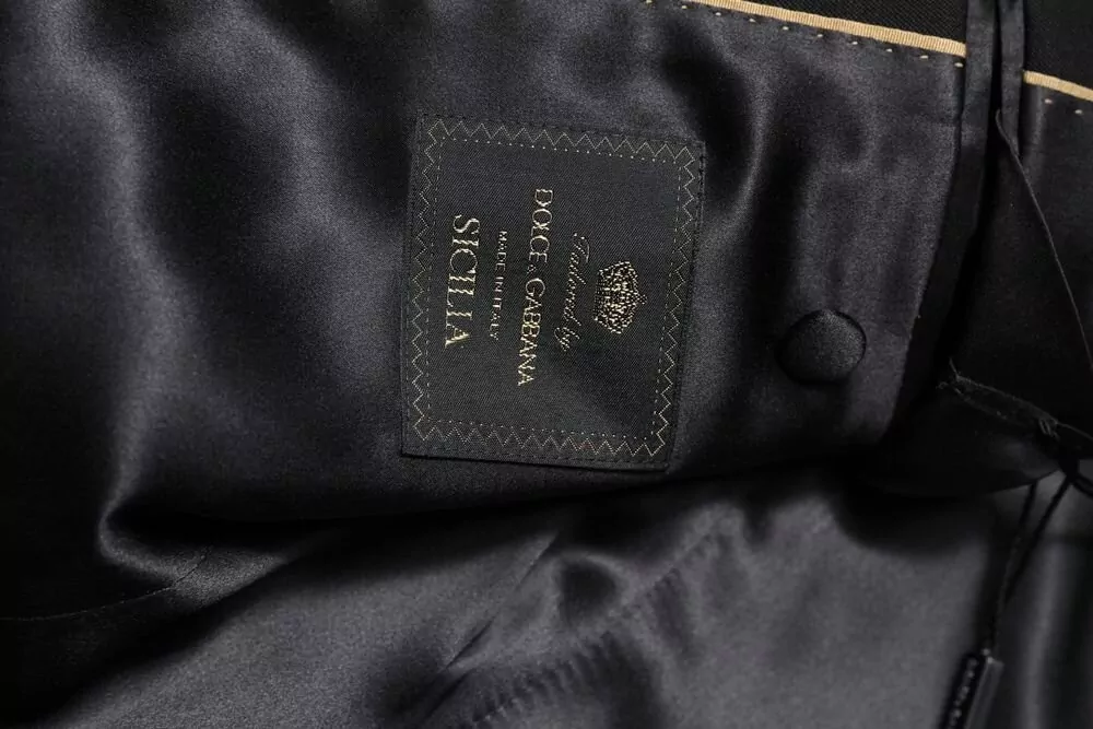Dolce&Gabbana Crystal-Embellished Wool-Silk Blazer
