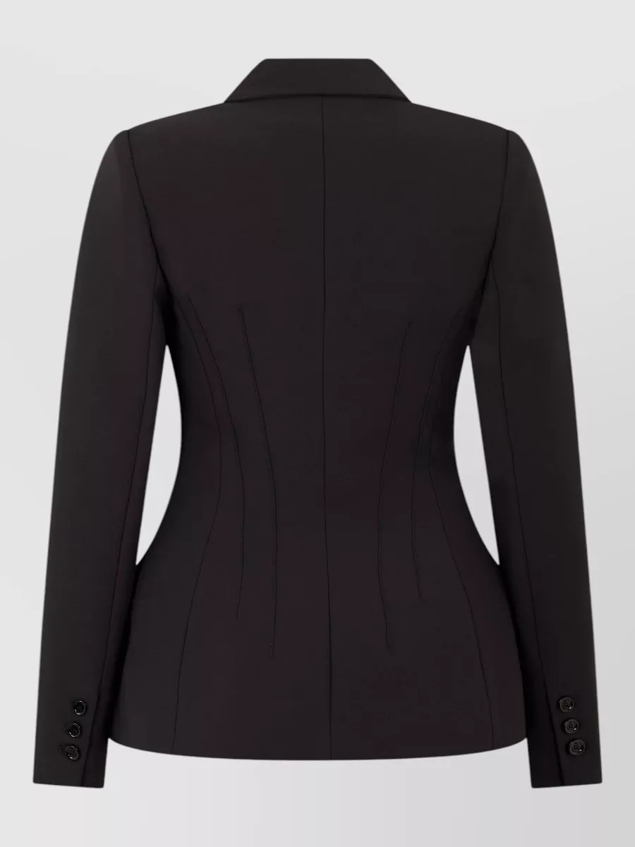 Elisabetta Franchi Double-Breasted Structured Blazer