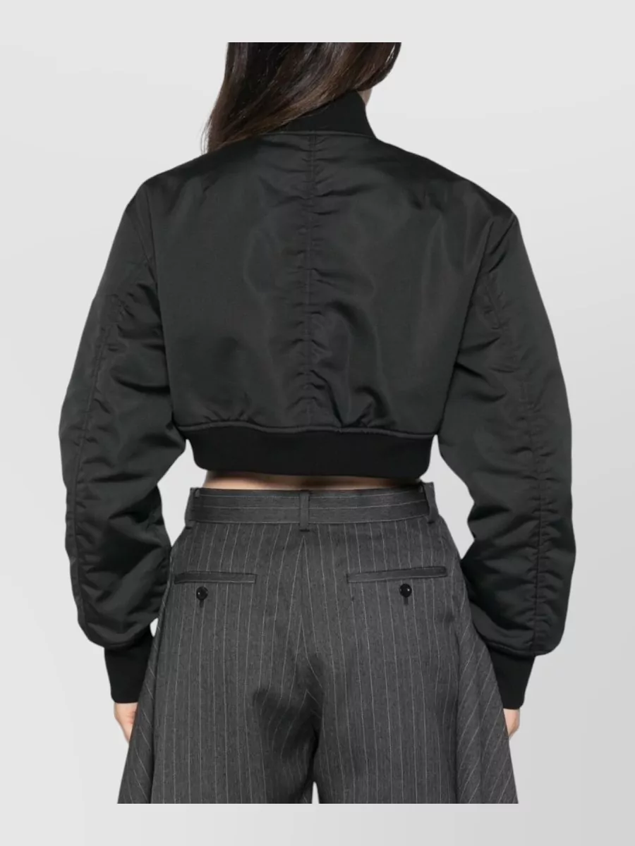 Balenciaga Cropped Bomber Jacket