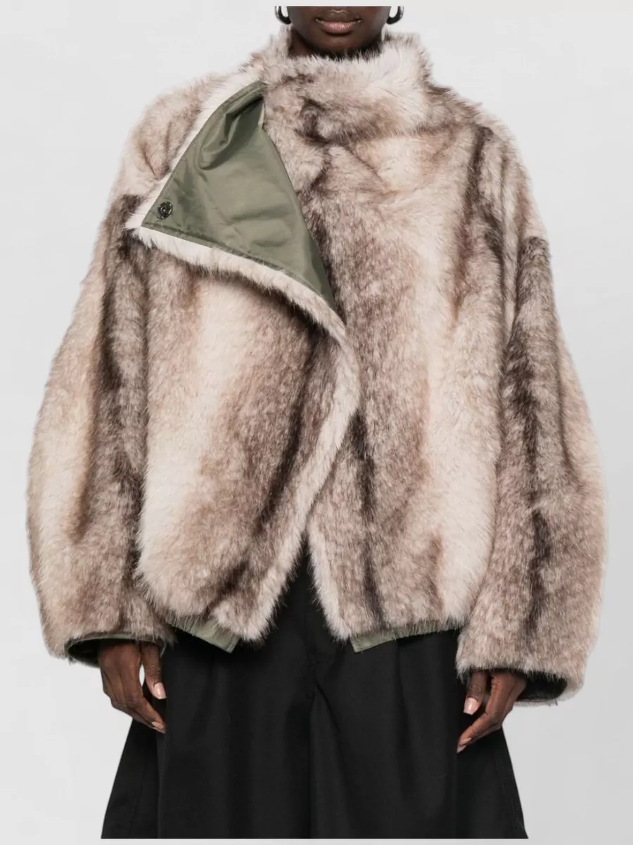 The Frankie Shop Reversible Faux Fur Bomber Jacket