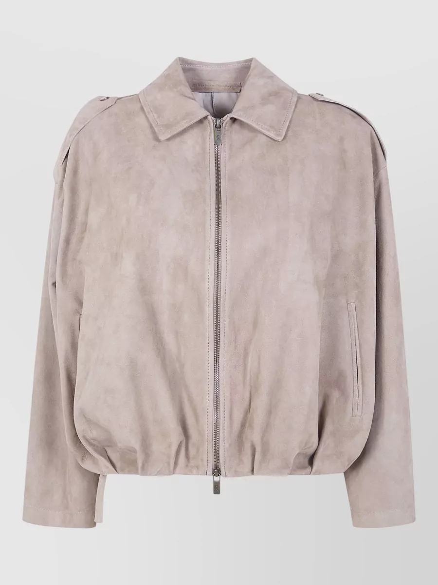 Salvatore Santoro Suede Bomber Jacket
