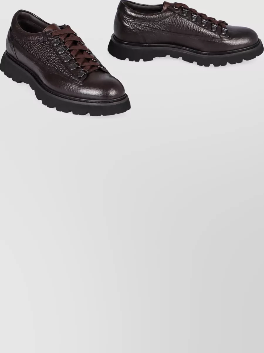Doucal's Leather Lace-Up Shoes