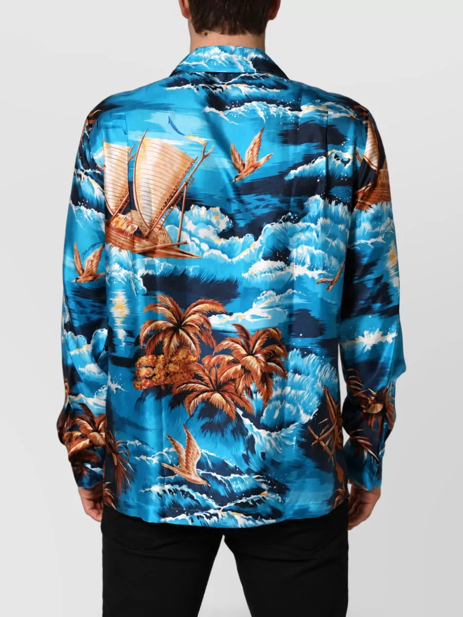 Dolce&Gabbana Silk Hawaiian Print Shirt