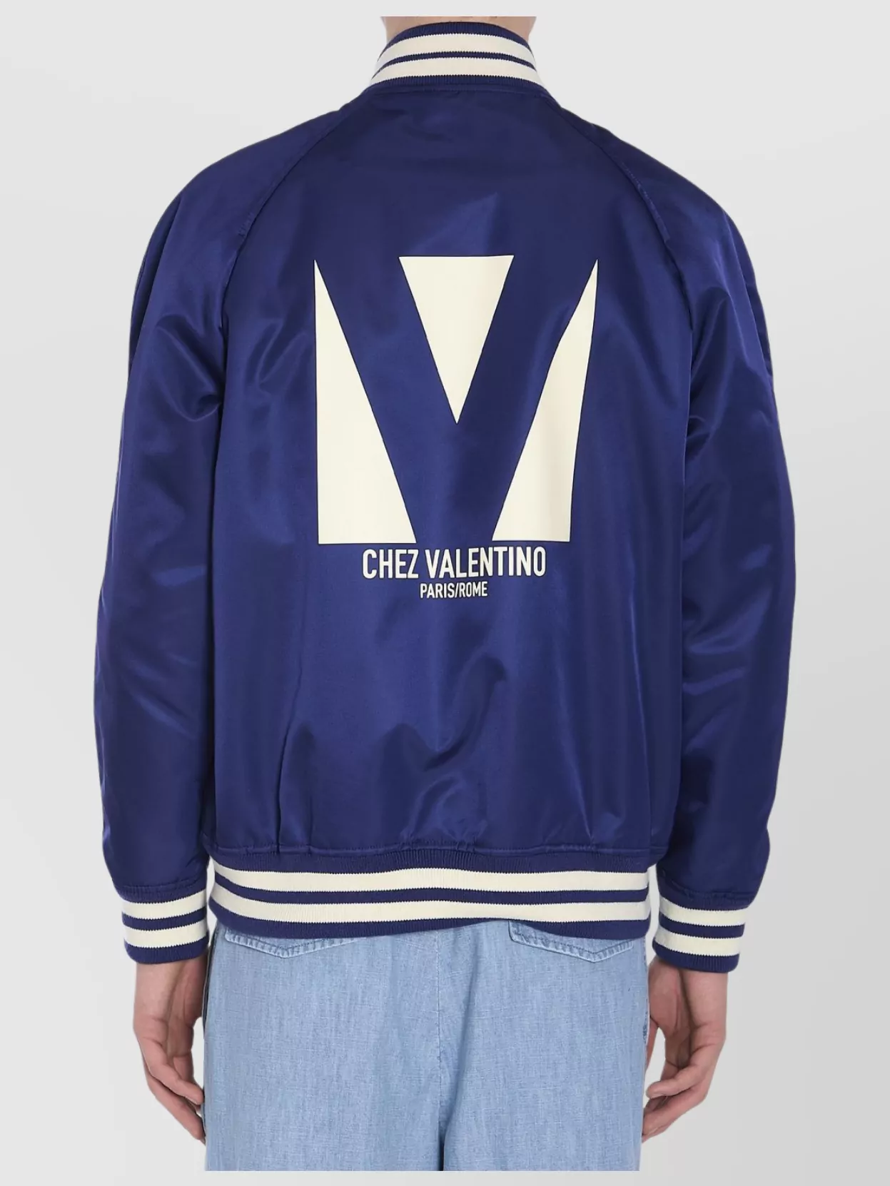 Valentino Garavani Nylon Bomber Jacket Light Padding