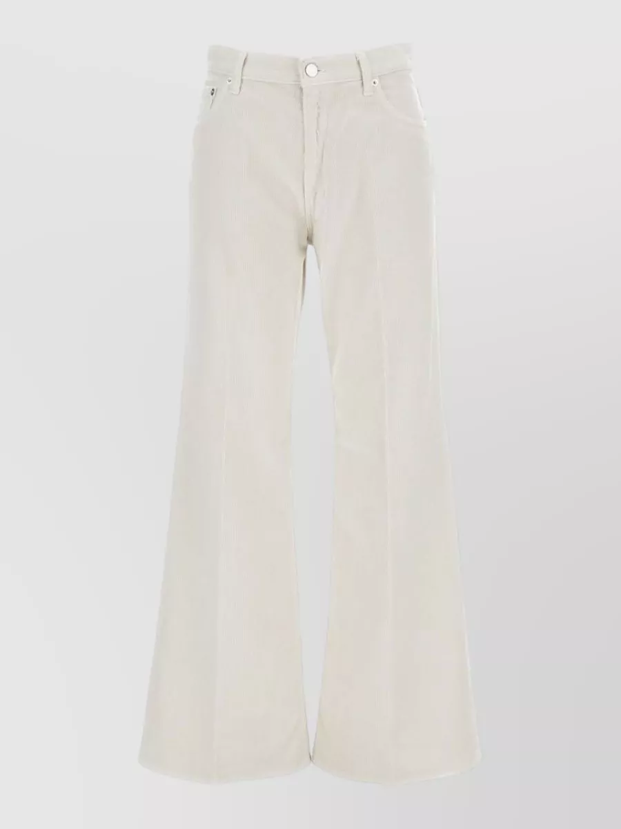 Haikure Velvet high-rise straight-leg jeans