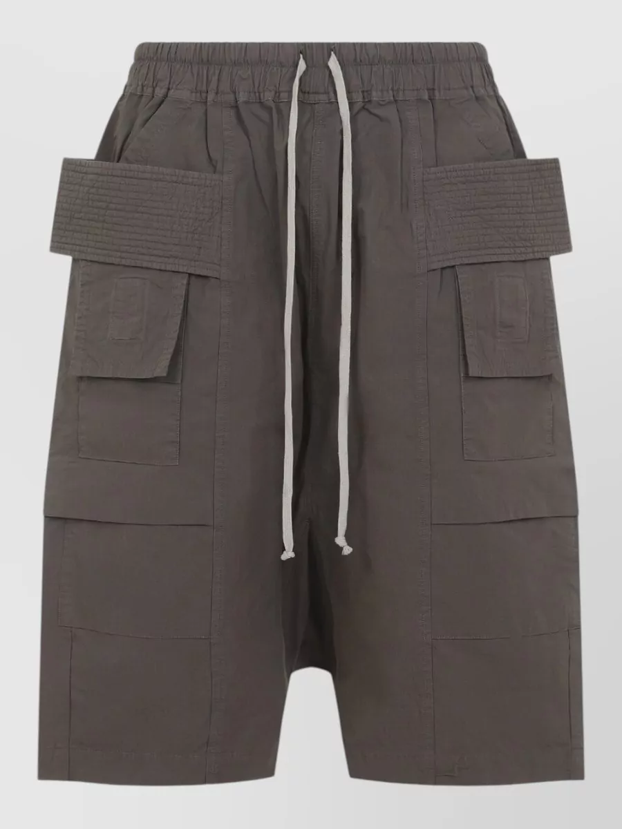 Rick Owens Drkshdw Cotton Low-Rise Cargo Shorts