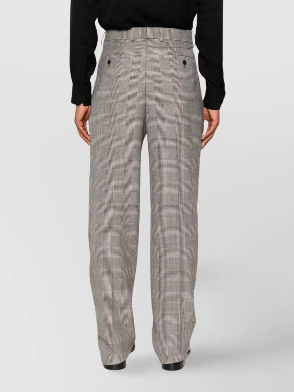 Saint Laurent Straight Leg Pleated Front Trousers