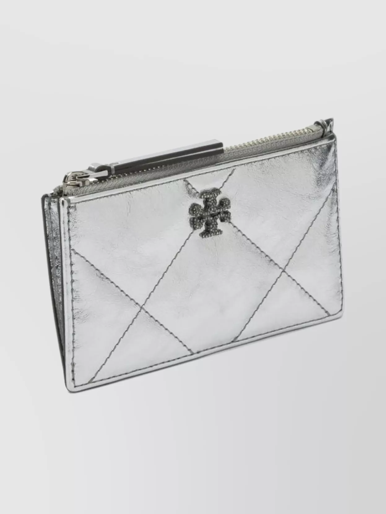 Tory Burch Metallic Quilted Wallets And Card Holders