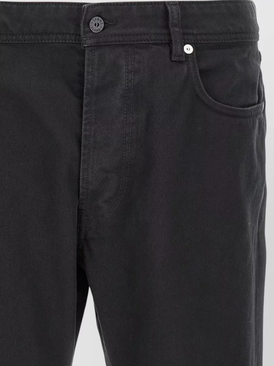 Stone Island Denim Trousers Regular Fit Belt Loops