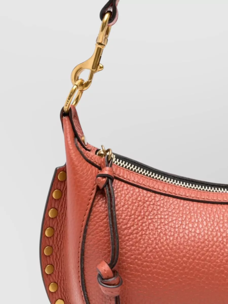 Isabel Marant Oskan Moon Leather Crossbody Bag