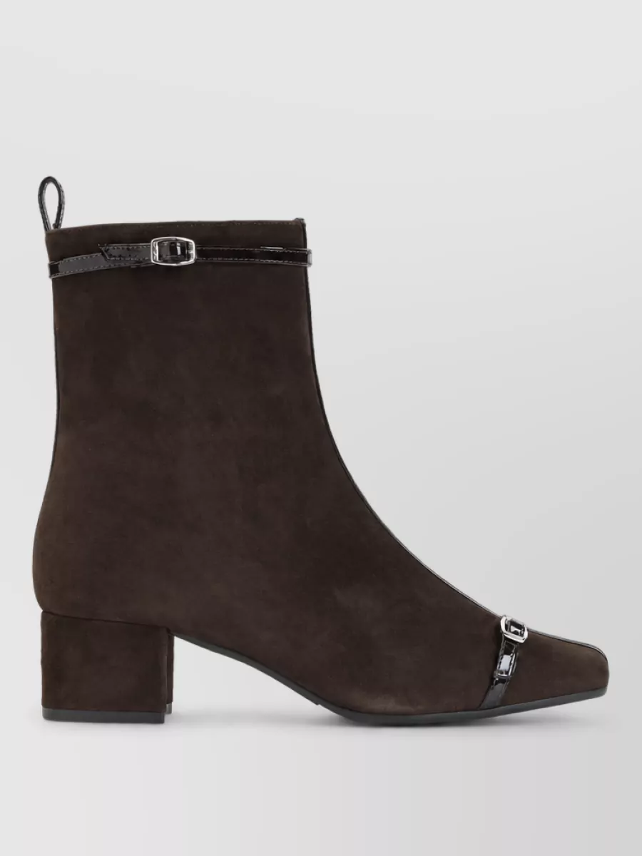 Carel Paris Suede Leather Ankle Boots