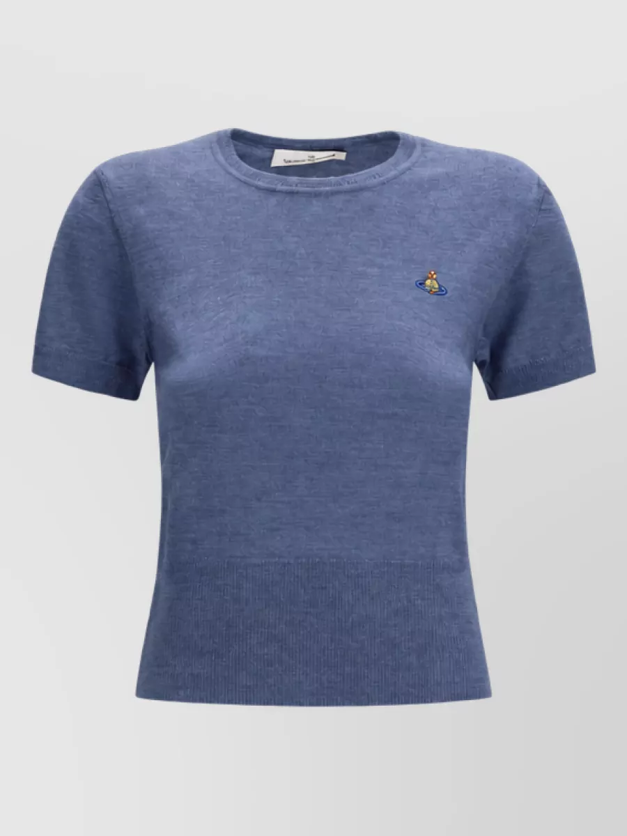 Vivienne Westwood merino wool ribbed short-sleeve t-shirt