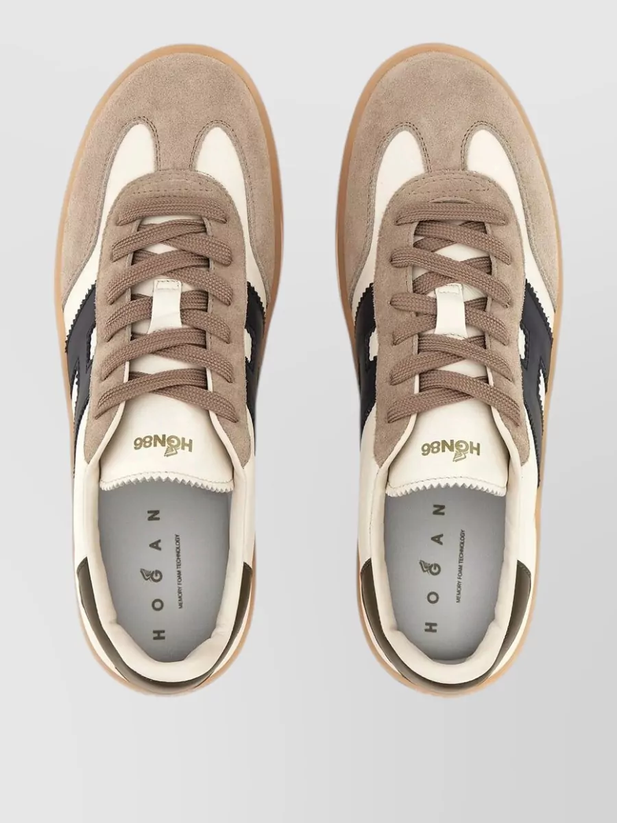 Hogan Leather Lace-Up Sneakers