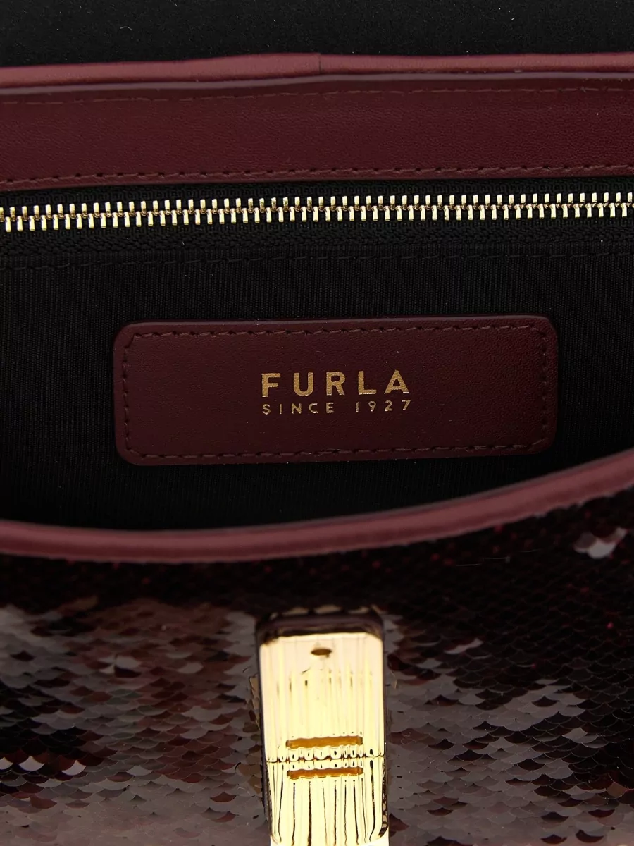 Furla Small Sequin Fabric Shoulder Bag