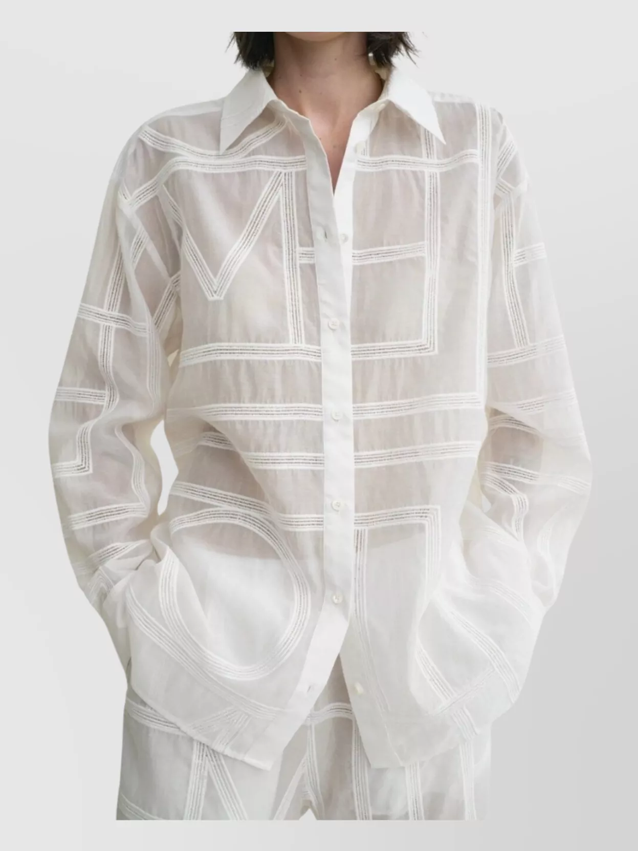Totême Crochet Shirt Long Sleeves