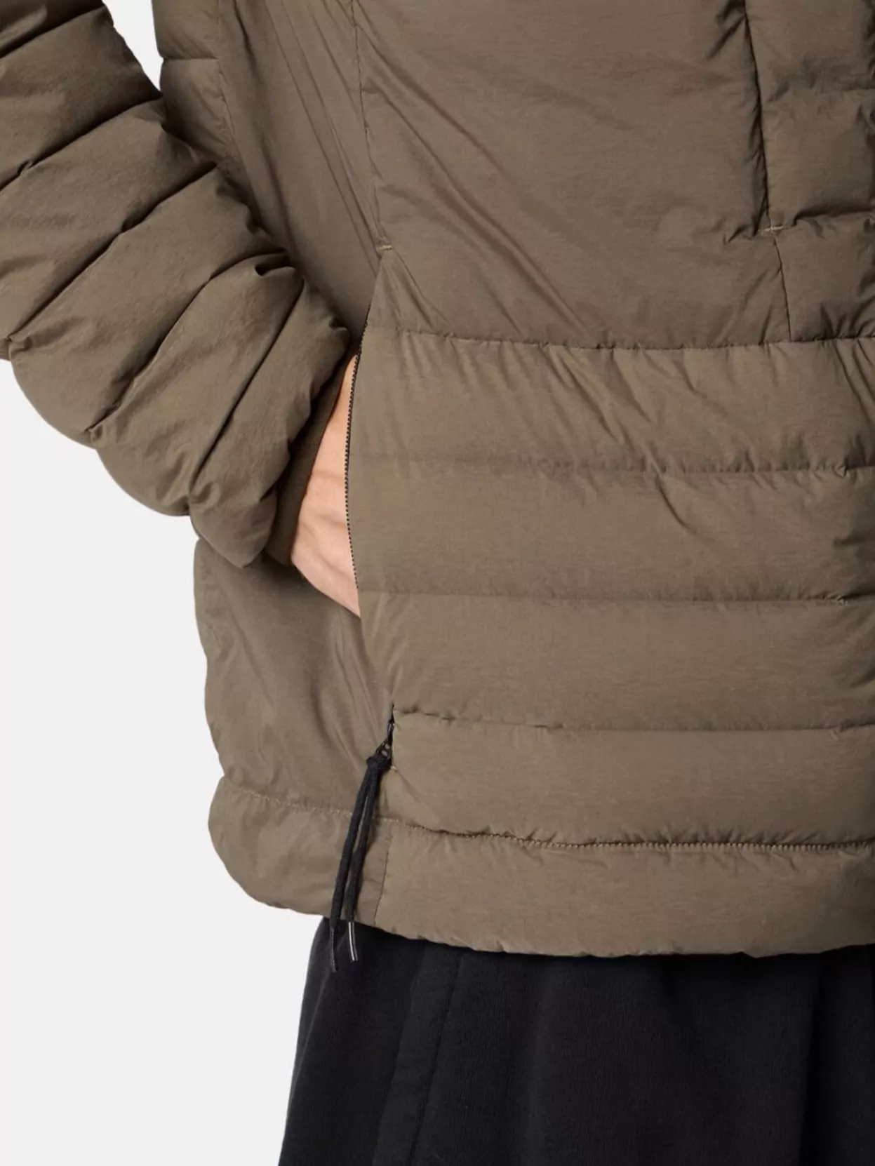 Stone Island Drawstring Hooded Quilted Side Zip Jacket