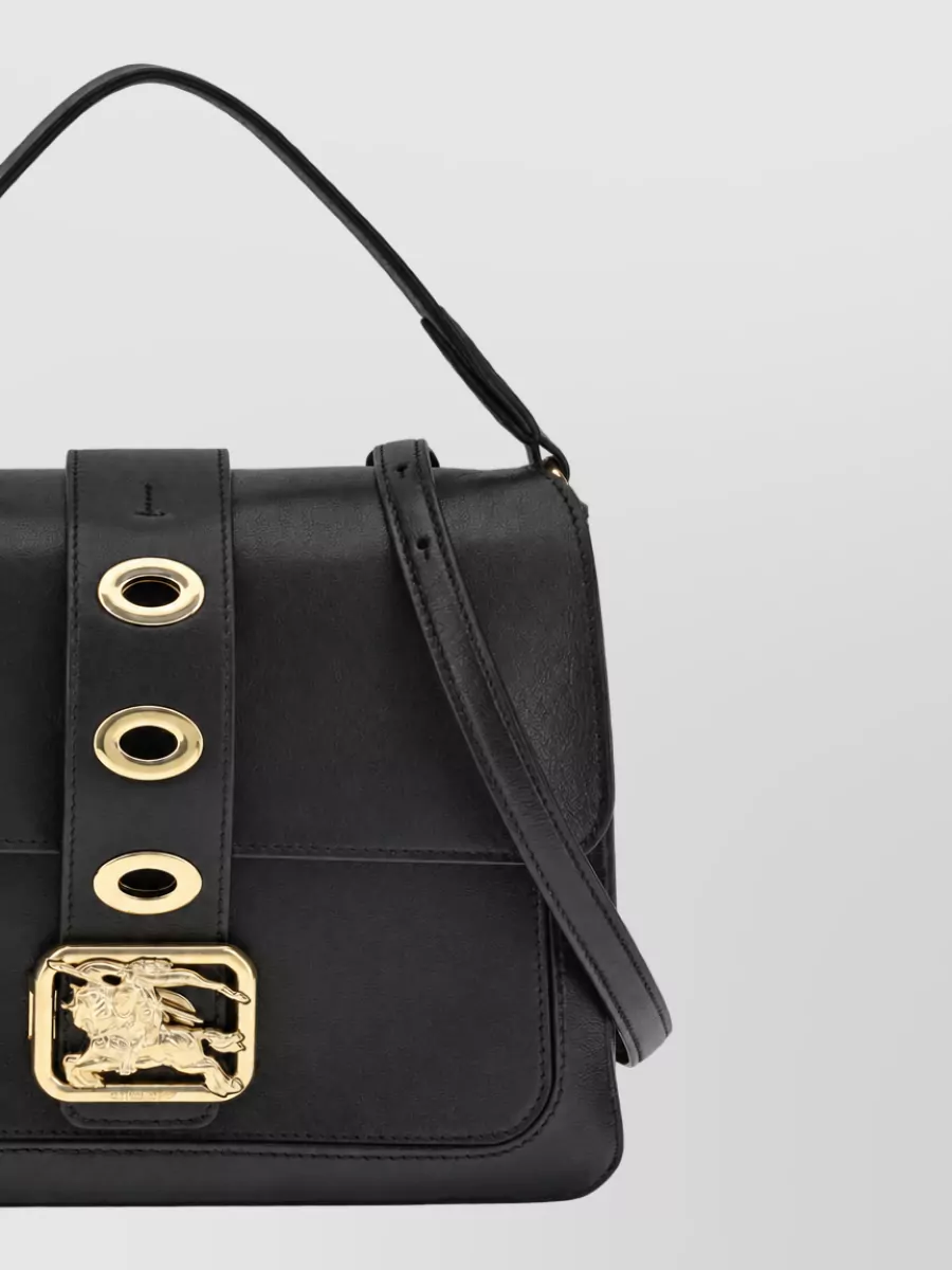 Burberry Small Rider Lamb Leather Shoulder Bag