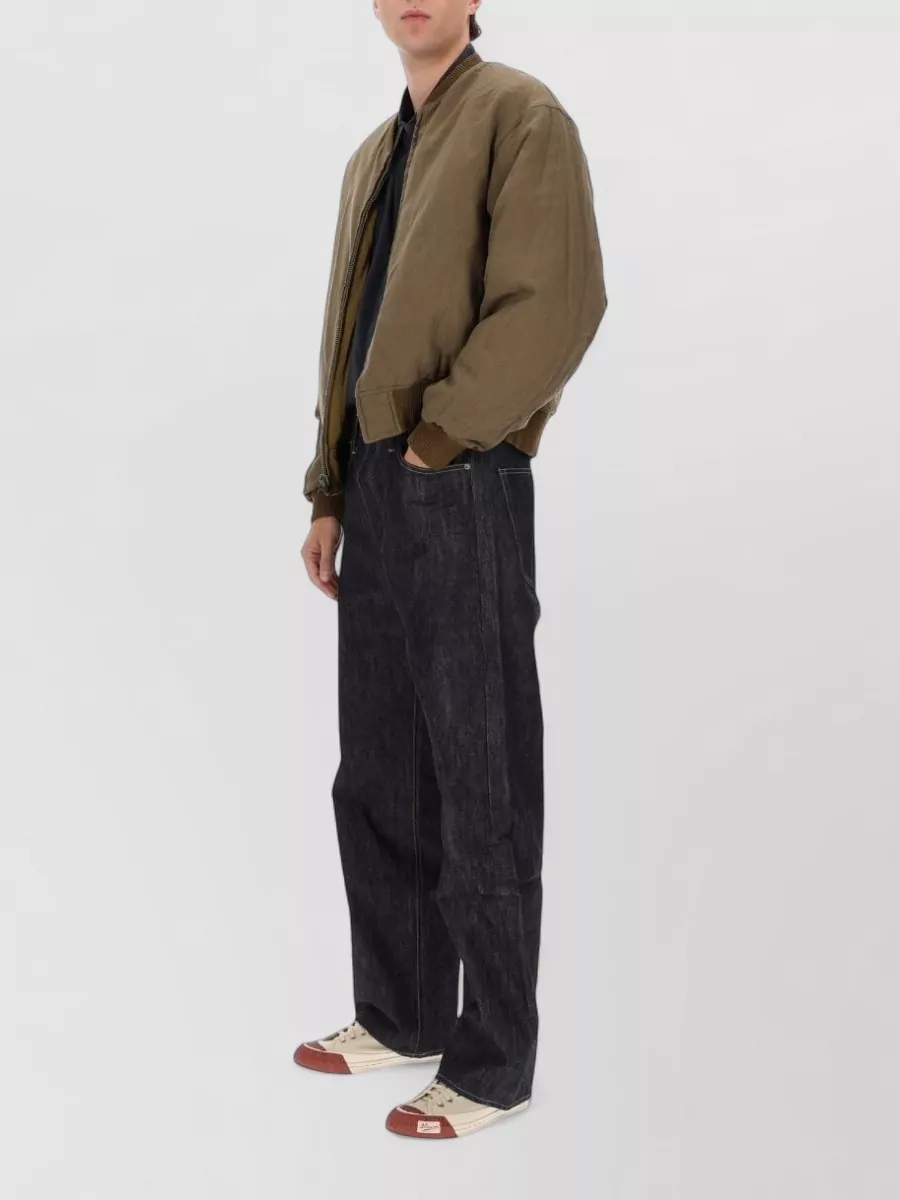 Visvim Utility Jacket With Ribbed Cuffs And Epaulettes