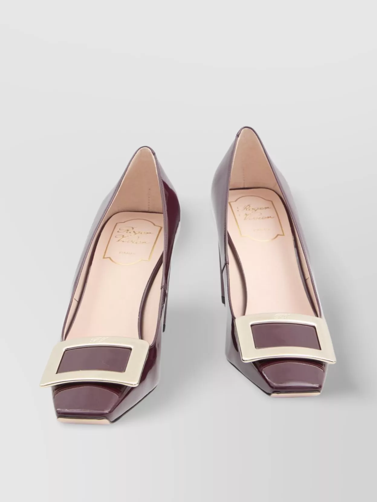 Roger Vivier Buckle Detail Block Heel Pumps