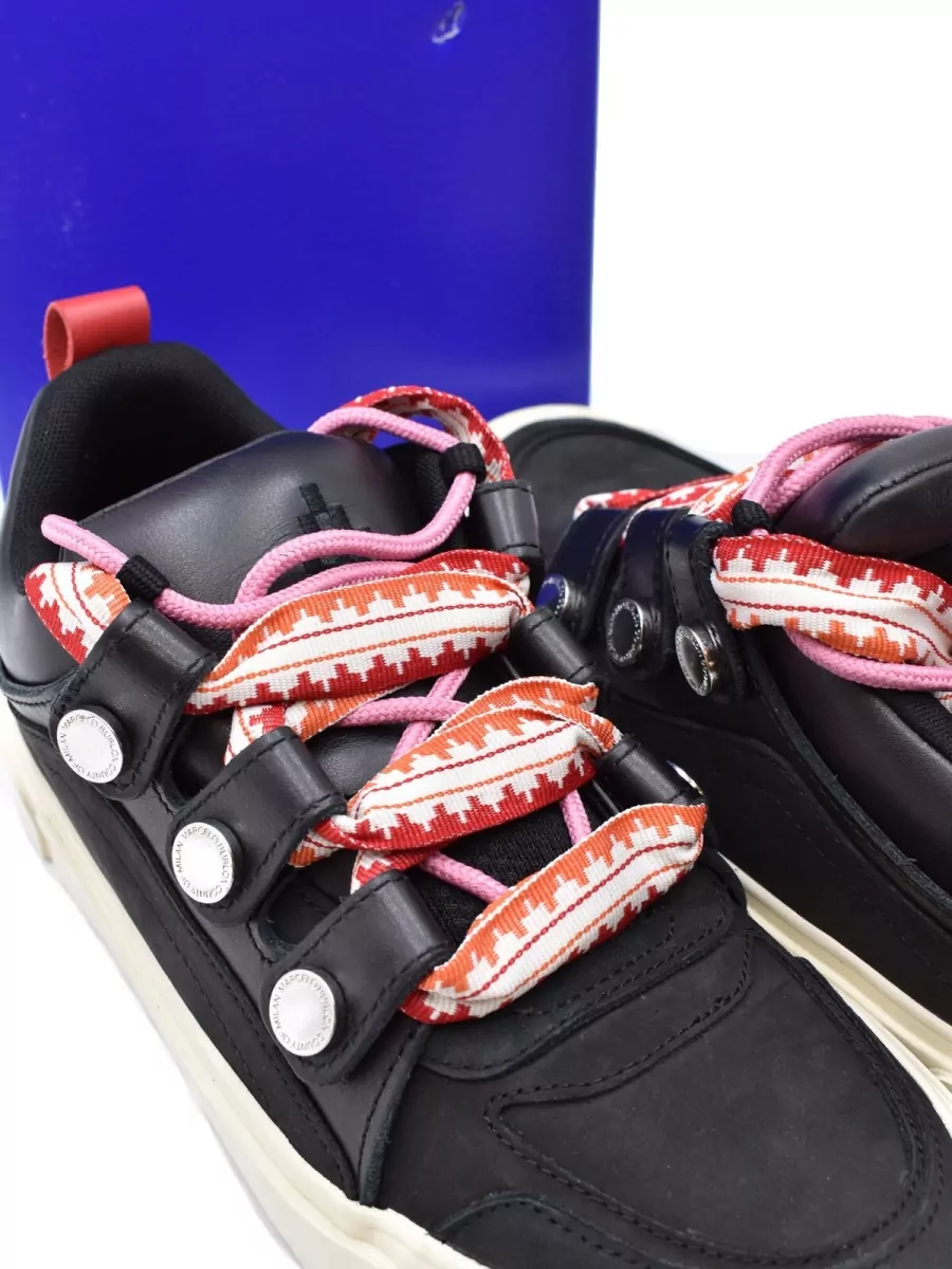 Marcelo Burlon Leather Low-Top Sneakers