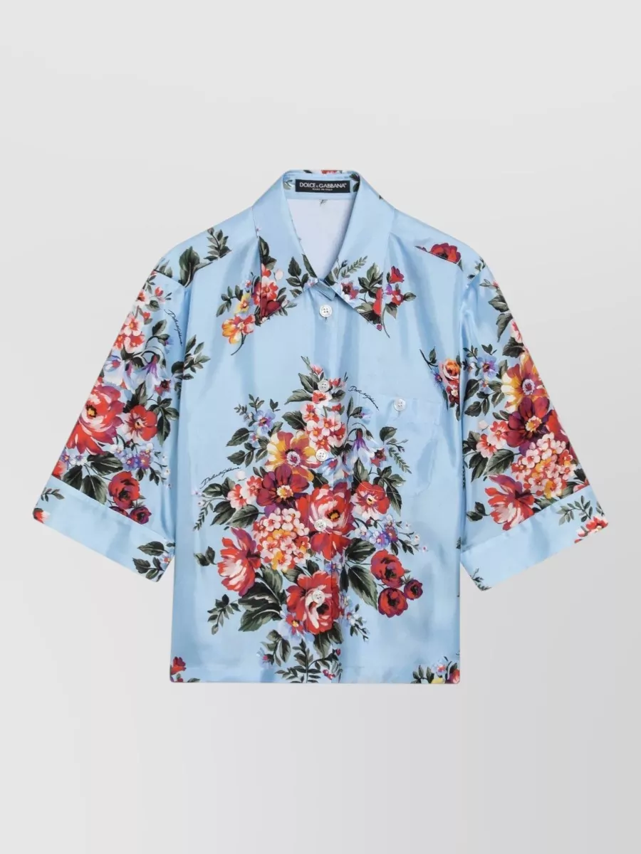 Dolce&Gabbana Silk floral-print shirt