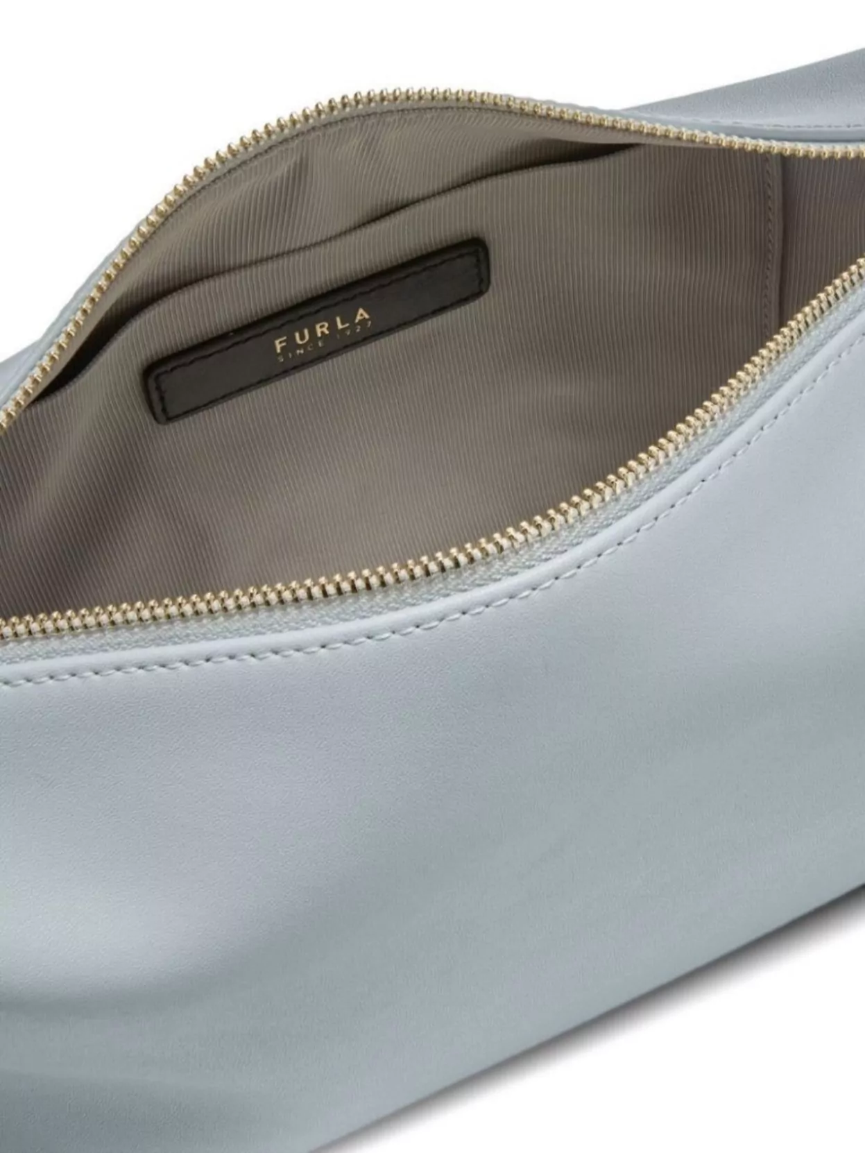FURLA LEATHER AND CHAIN-LINK SHOULDER STRAP BAG