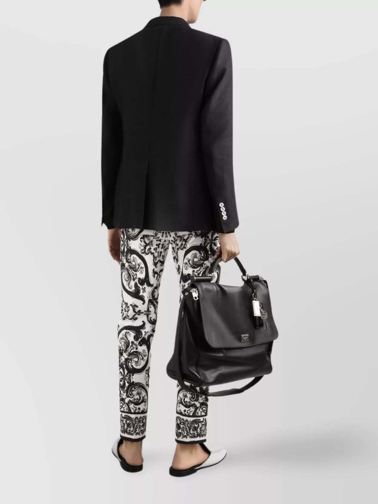 Dolce&Gabbana Linen Jacket Portofino Shape Rounded Lapels