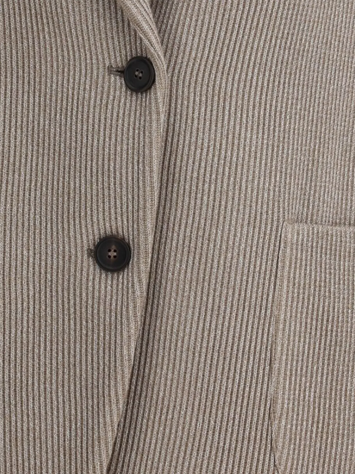 Brunello Cucinelli Beige Sparkling Knit Blazer With Monili In Neutral