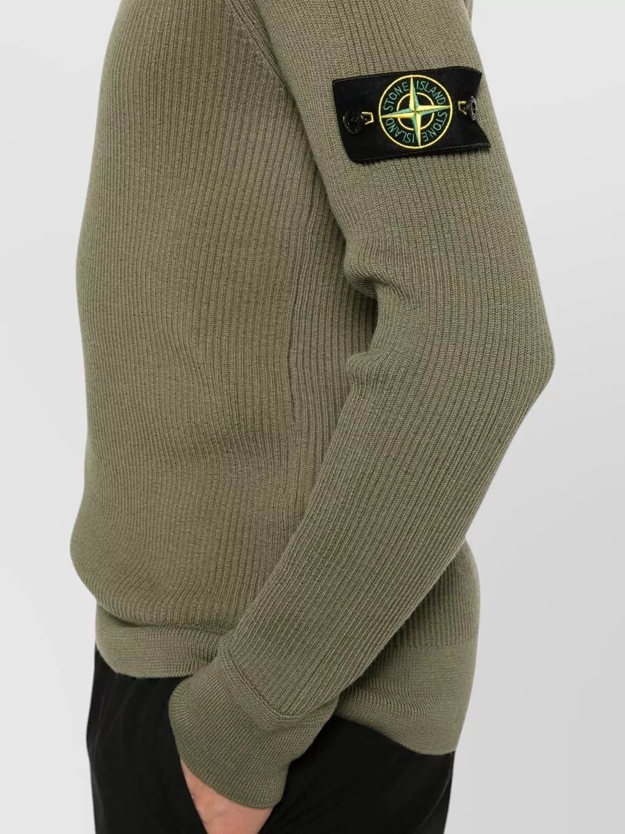 Stone Island Wool Regular-Fit Fine-Knit Crewneck Jumper