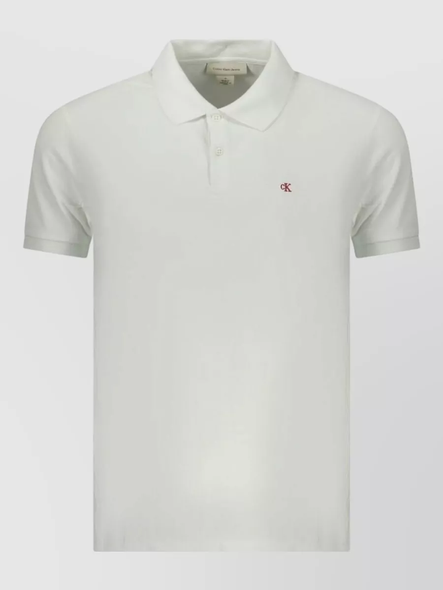 Calvin Klein cotton short-sleeve polo shirt