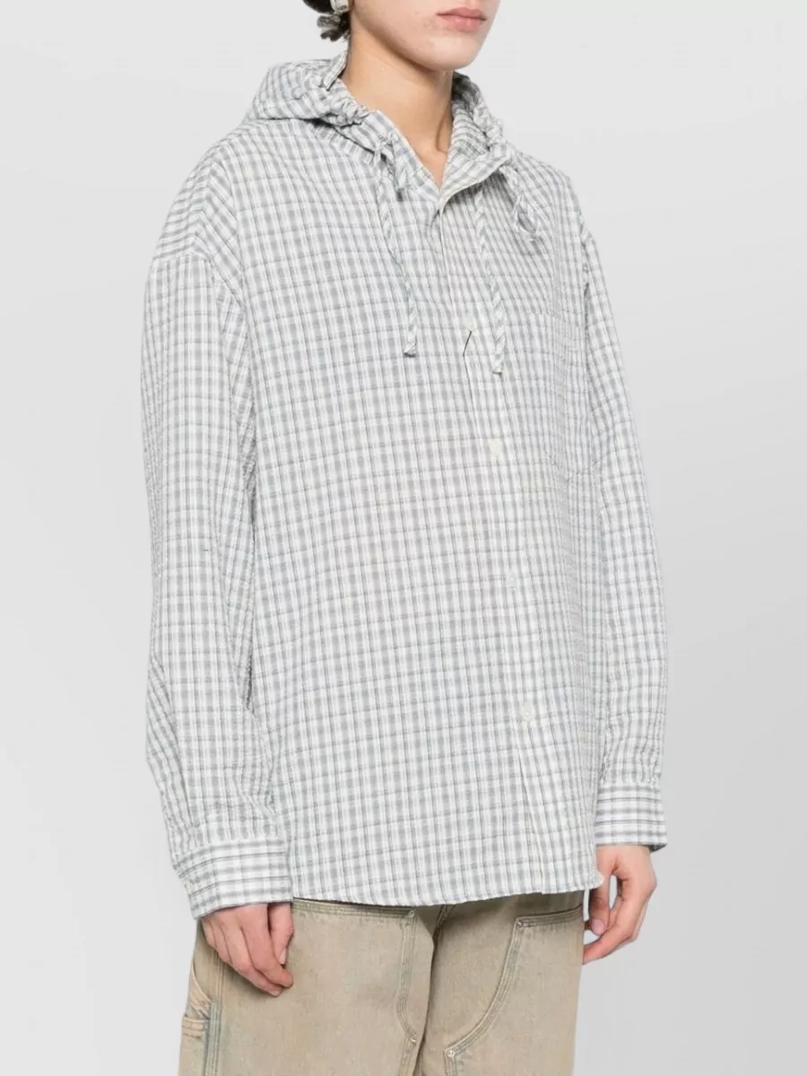 Dunst Checked Hooded Shirt Jacket