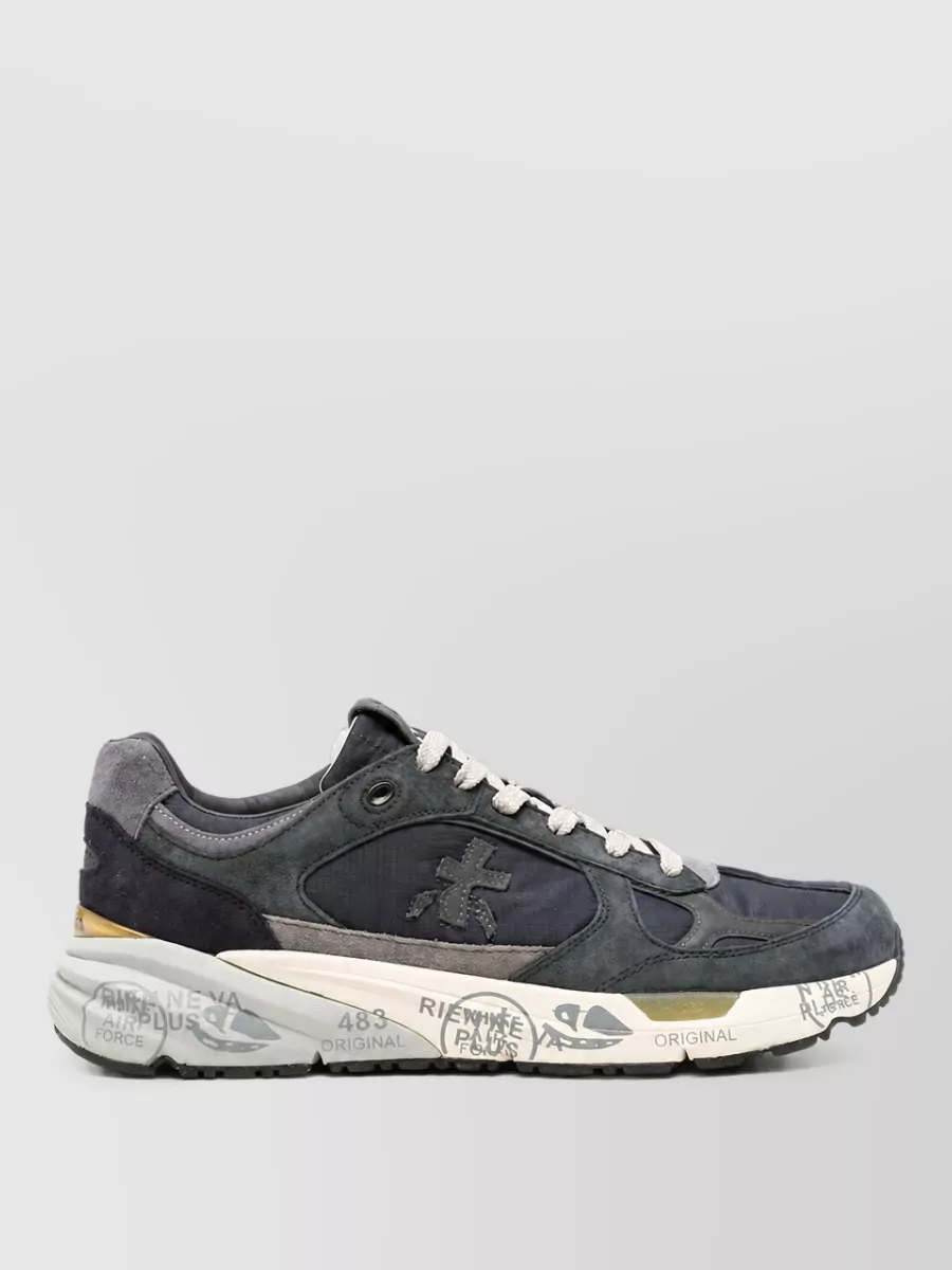 Premiata leather low-top sneakers
