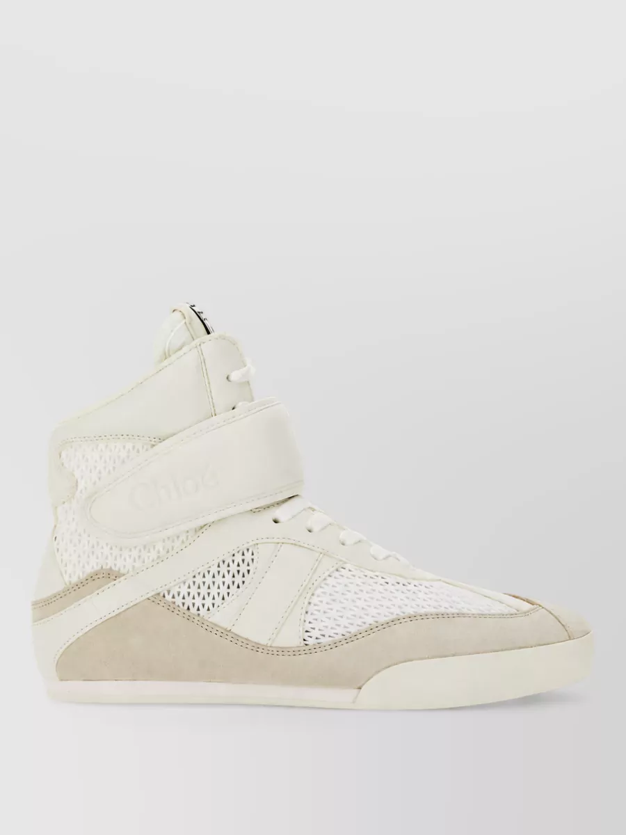 Chloé Leather High-Top Sneakers