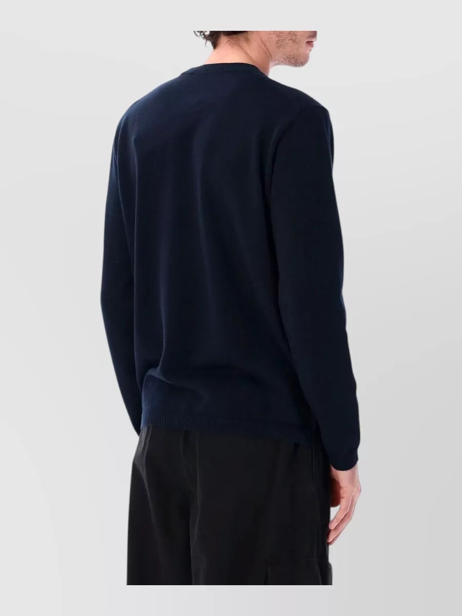 Stone Island Ribbed Loose-Fit Crewneck Sweater