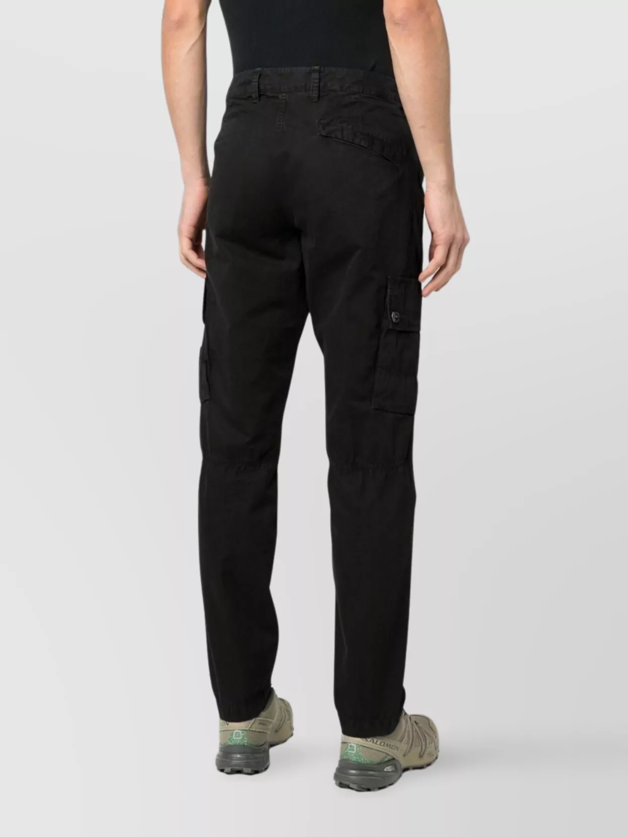 Stone Island Cargo Trousers In Organic Cotton